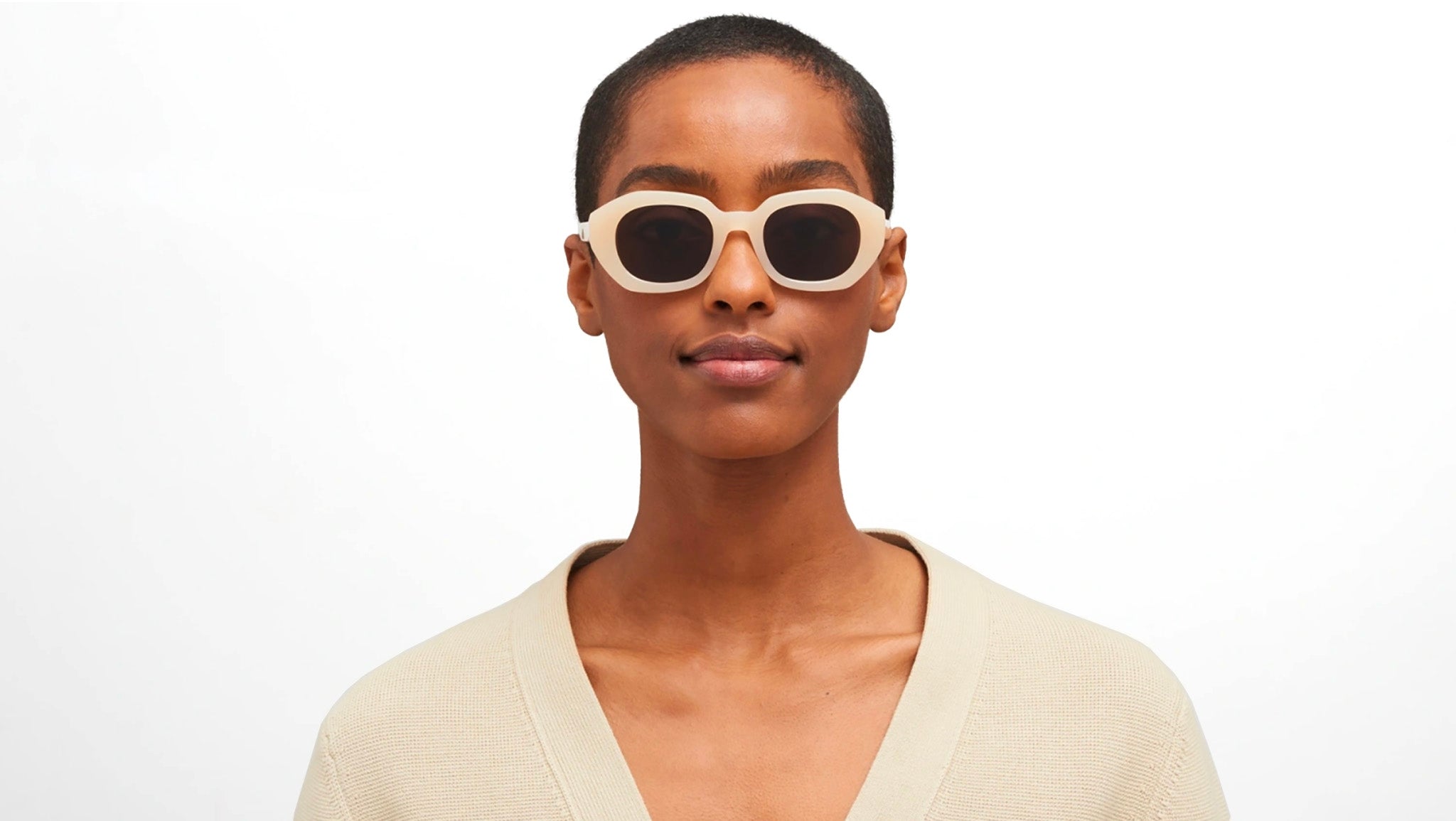 Occhiali da sole MYKITA SATIN Blonde shiny silver