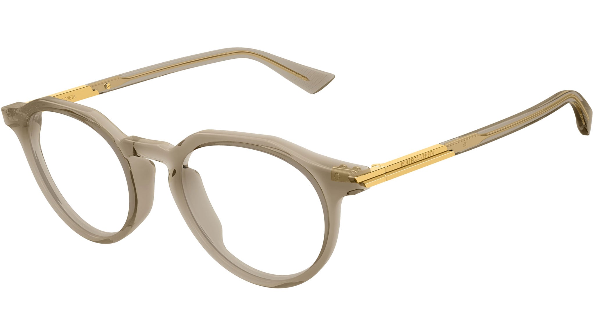 Occhiali da vista BOTTEGA VENETA BV1263O Shiny transparent brown