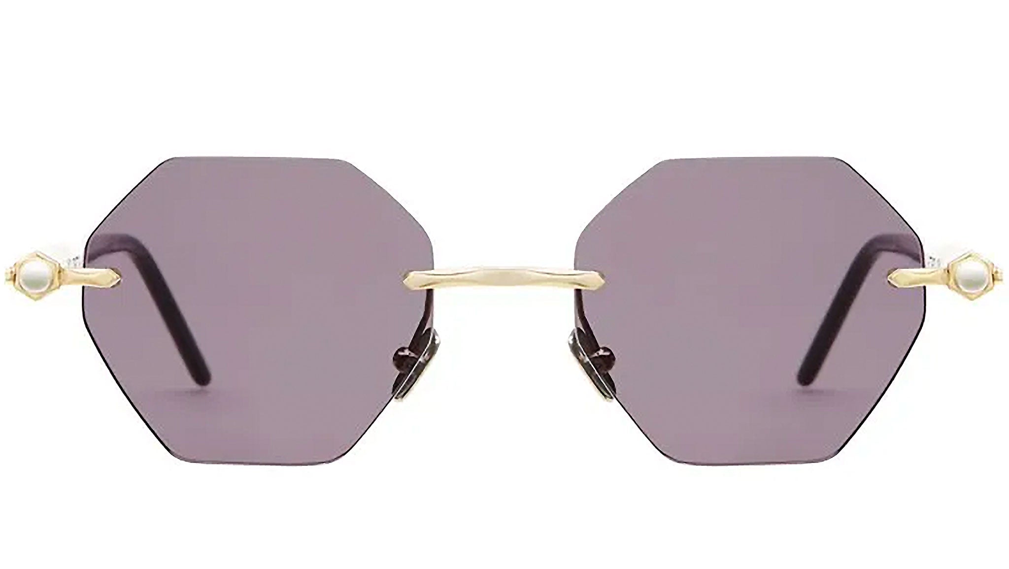 Occhiali da sole KUBORAUM P54 Pink gold + black matt + black shiny