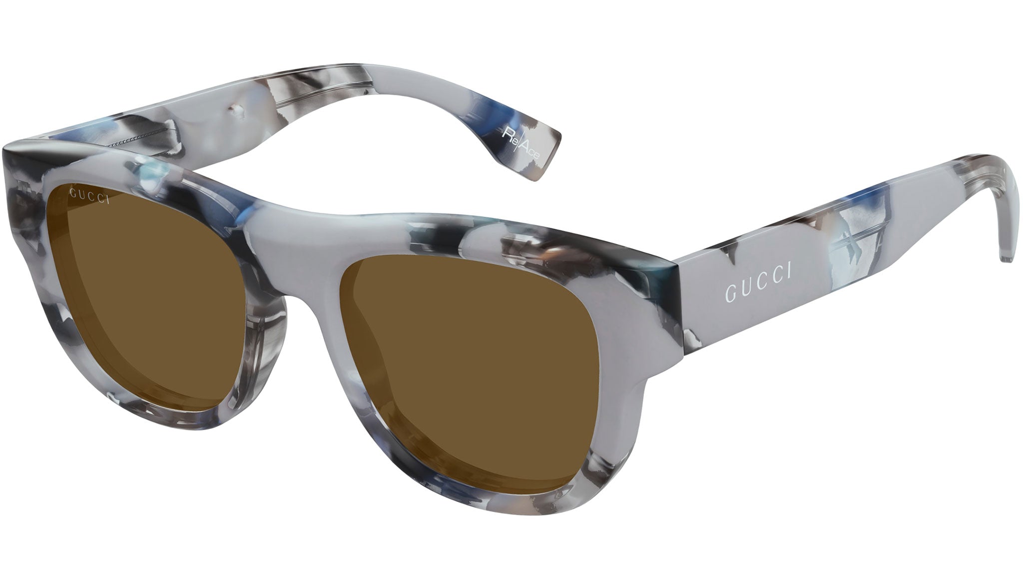 Occhiali da sole GUCCI GG1750S Shiny grey and light blue havana