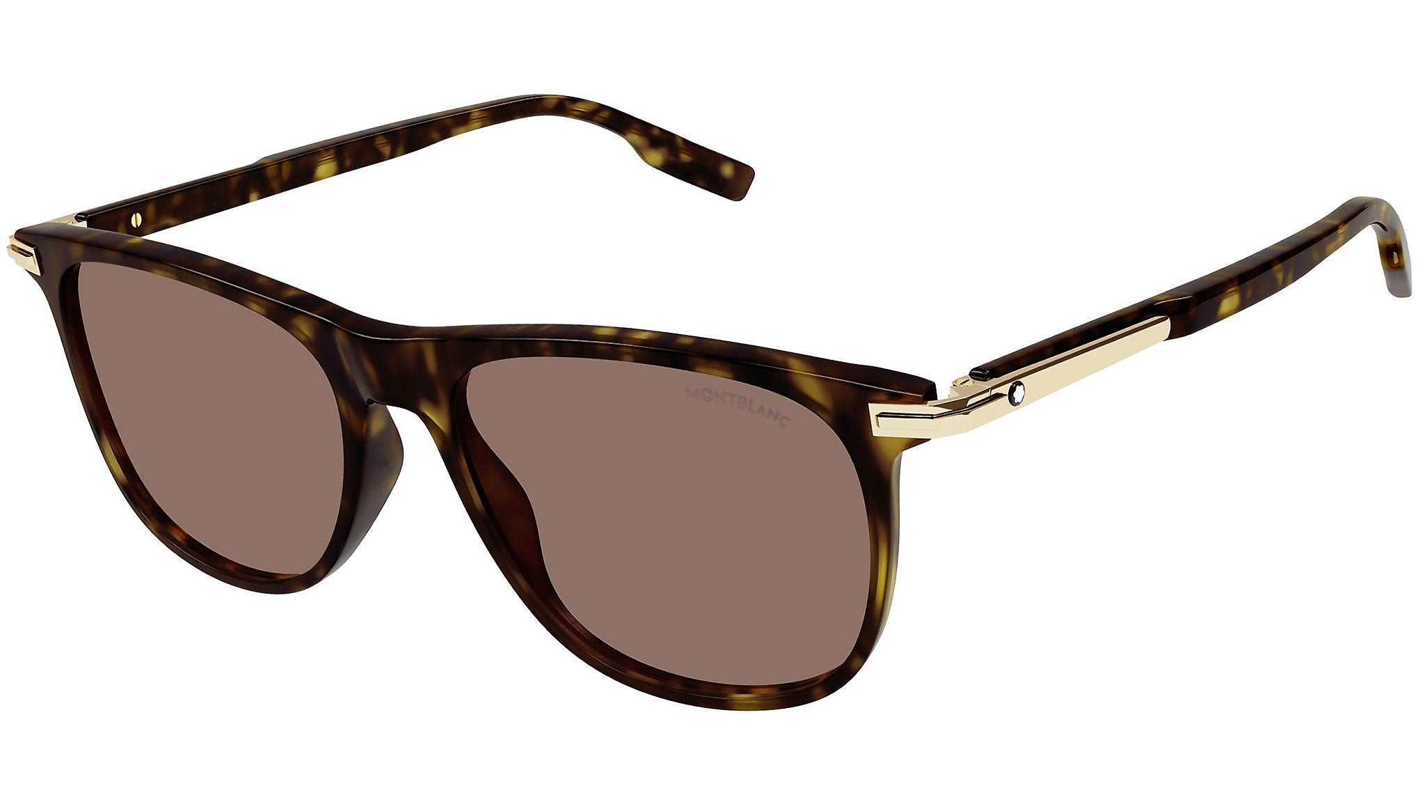 Occhiali da sole MONTBLANC MB0216S Shiny dark havana