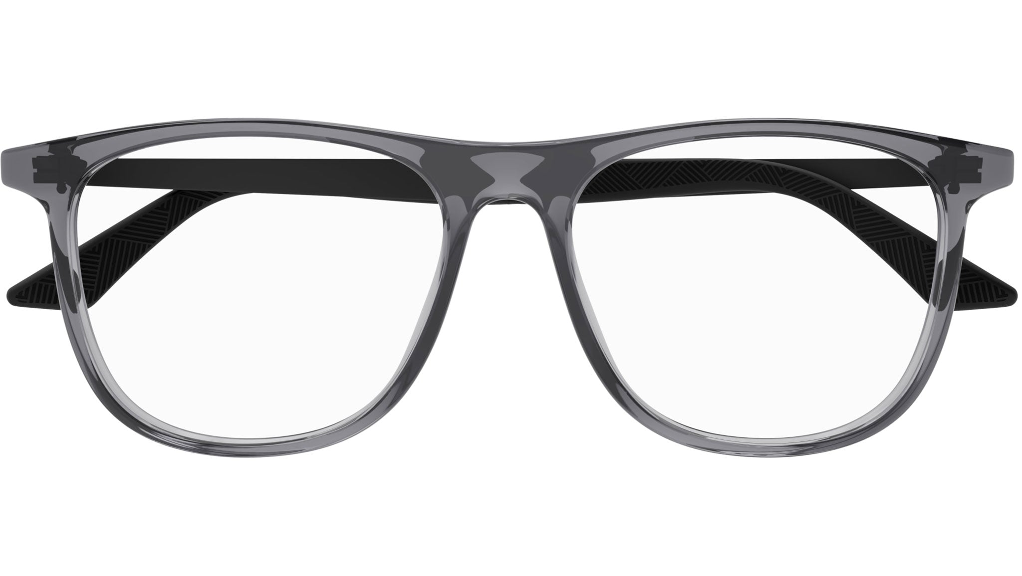 Occhiali da vista MONTBLANC MB0332O Shiny transparent grey