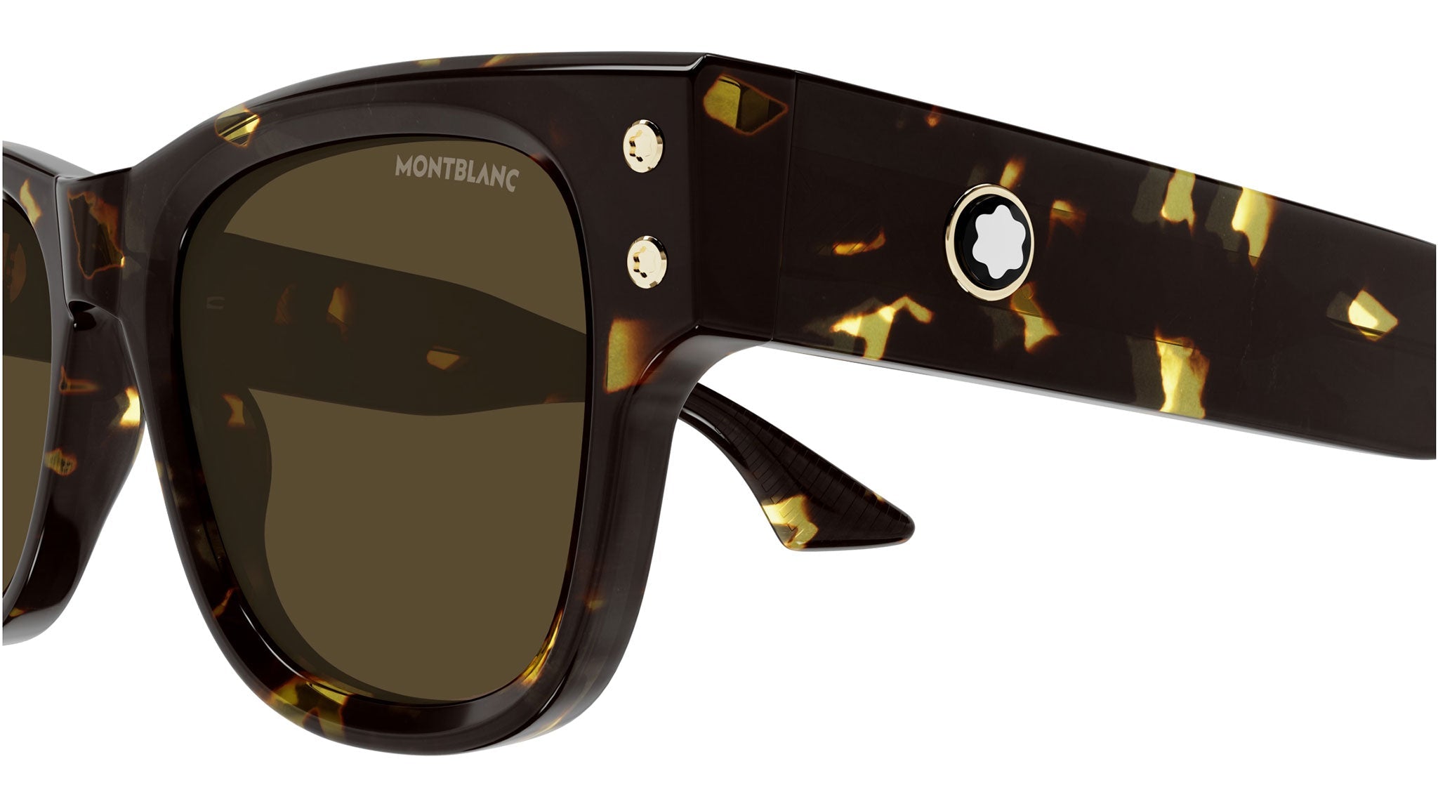 Occhiali da sole MONTBLANC MB0381S Shiny spotted havana
