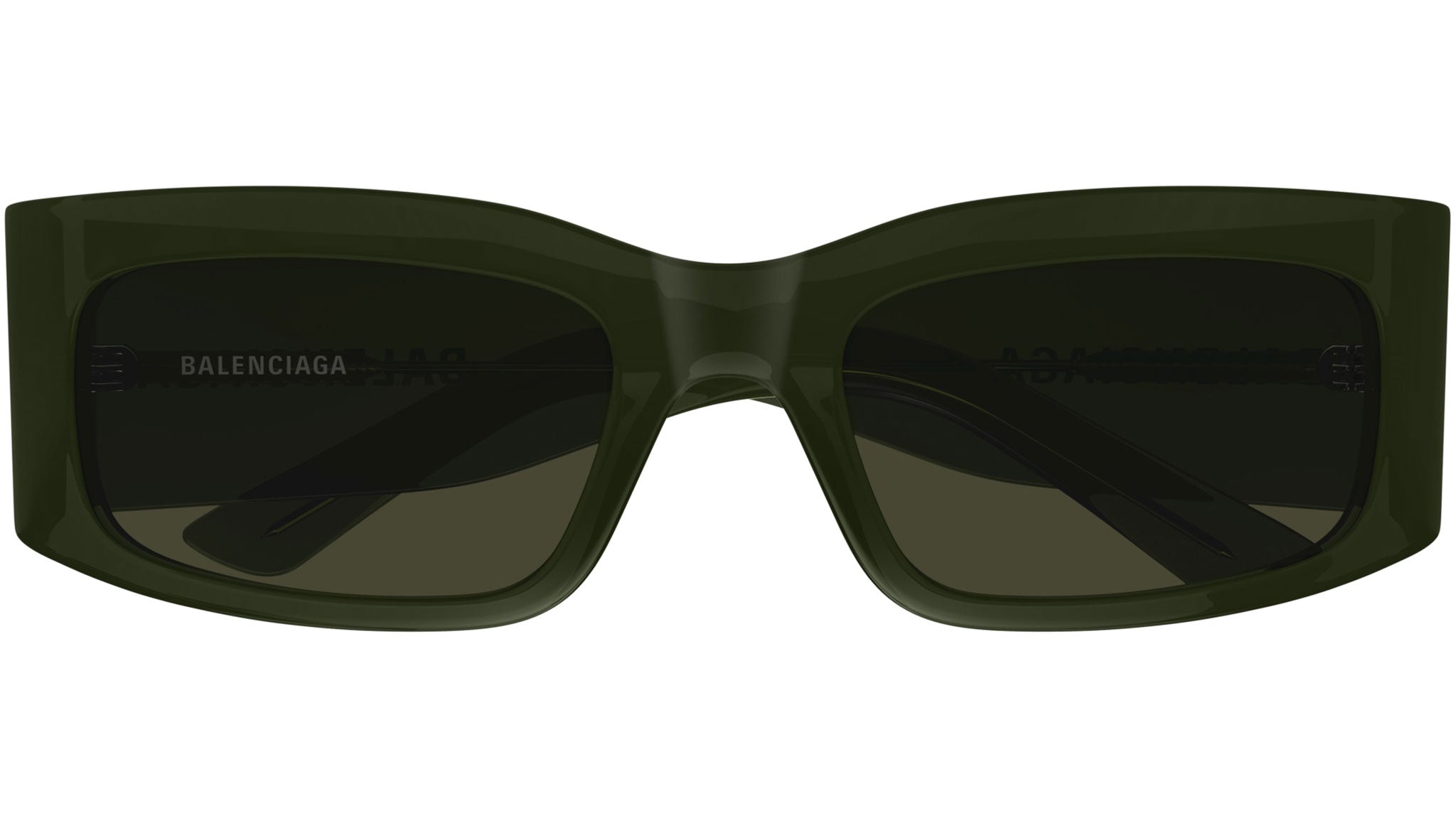 Occhiali da sole BALENCIAGA BB0328S Shiny transparent dard green