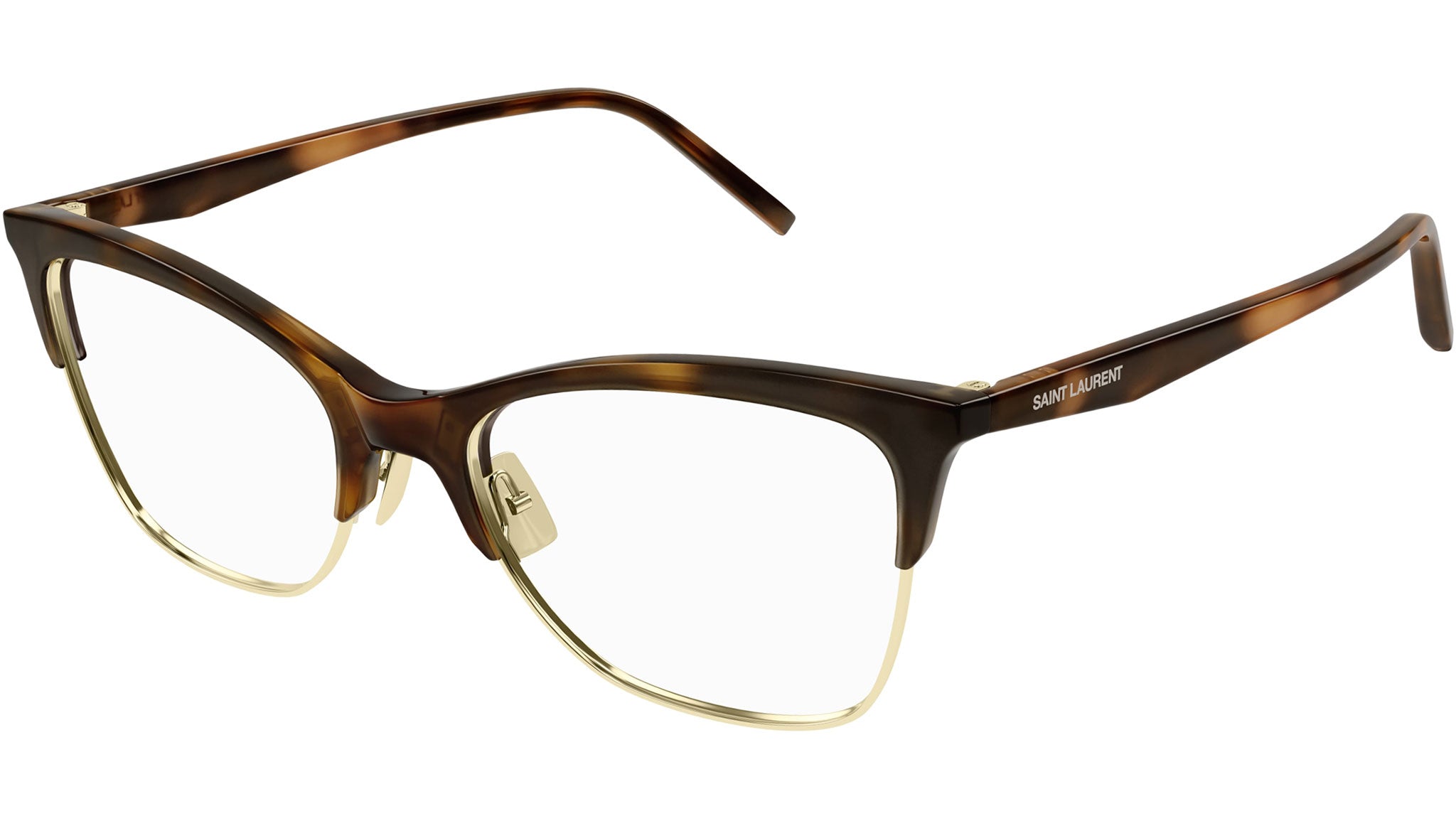 Occhiali da vista SAINT LAURENT SL769 Shiny medium havana shiny light gold metal rim