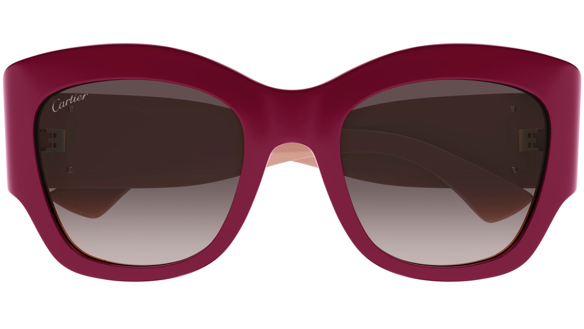 Occhiali da sole CARTIER CT0304S Bilayer bordeaux and nude