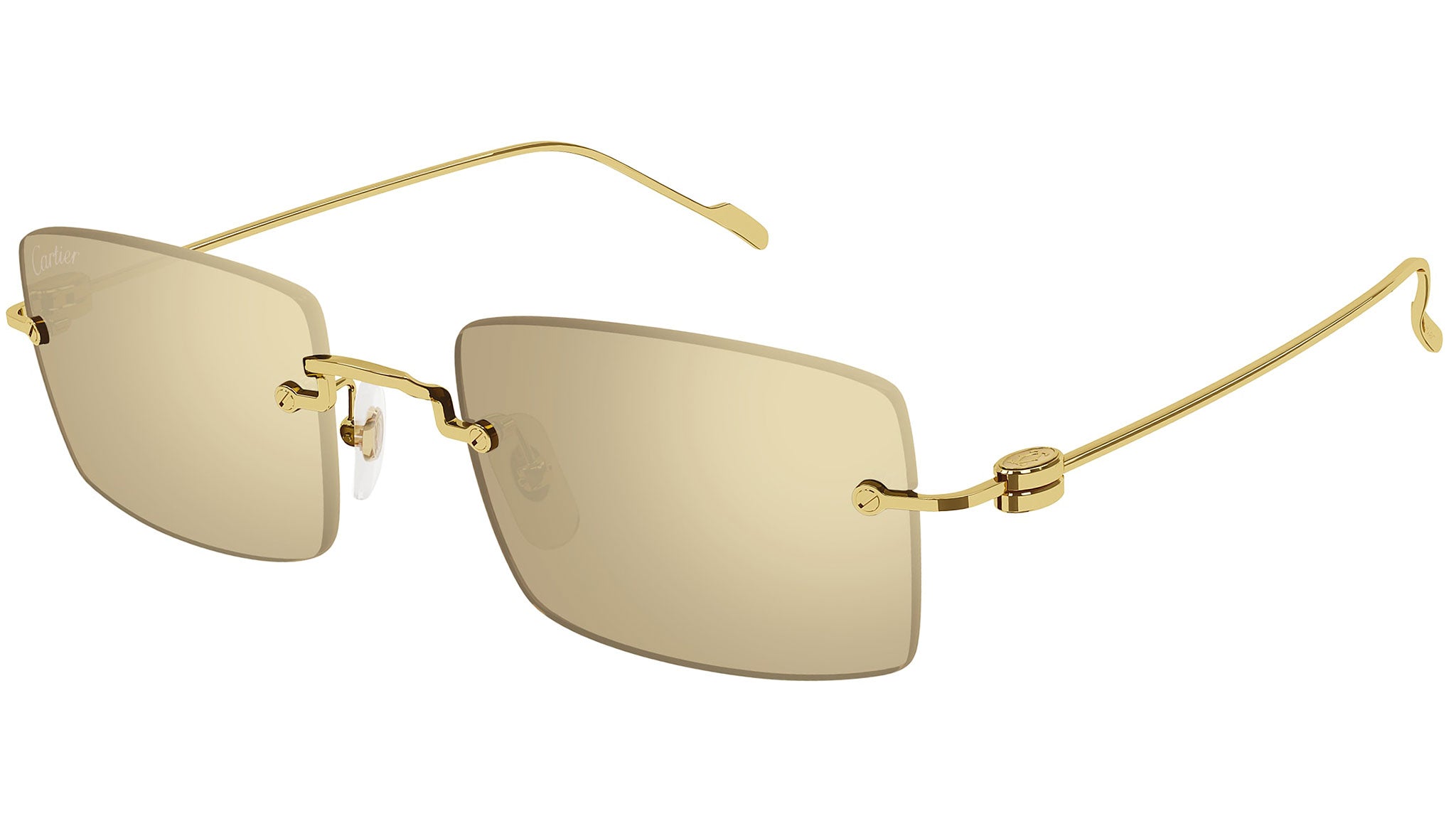 Occhiali da sole CARTIER CT0367S Yellow solid gold