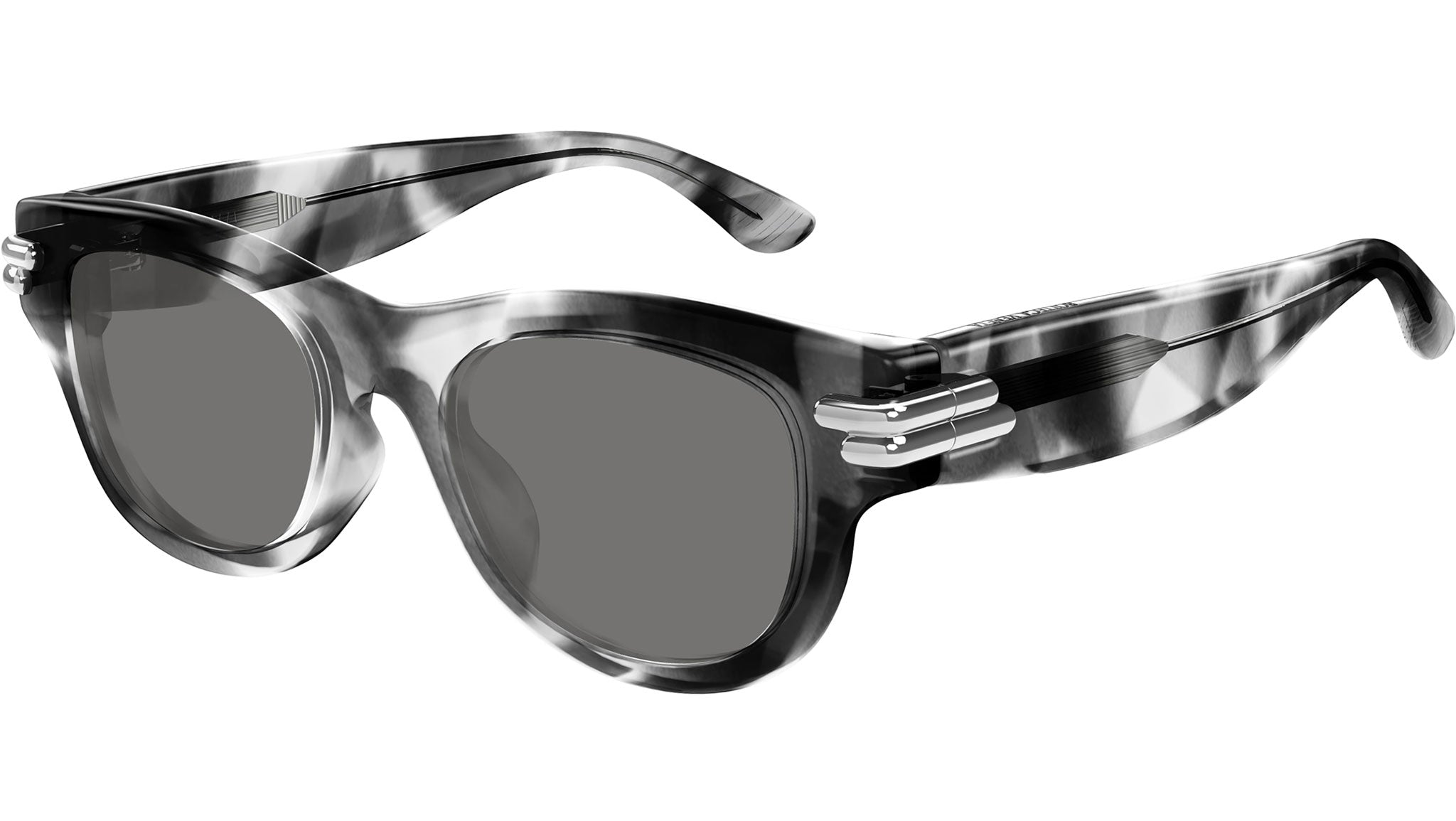 Occhiali da sole BOTTEGA VENETA BV1323SK Shiny macro squared spotted black havana