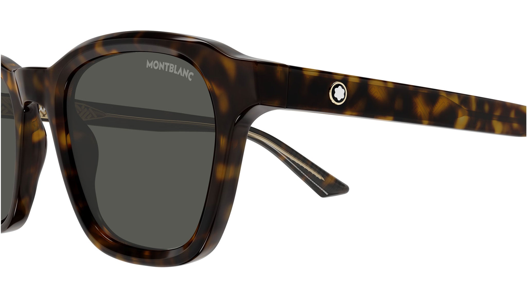 Occhiali da sole MONTBLANC MB0384S Shiny dark havana