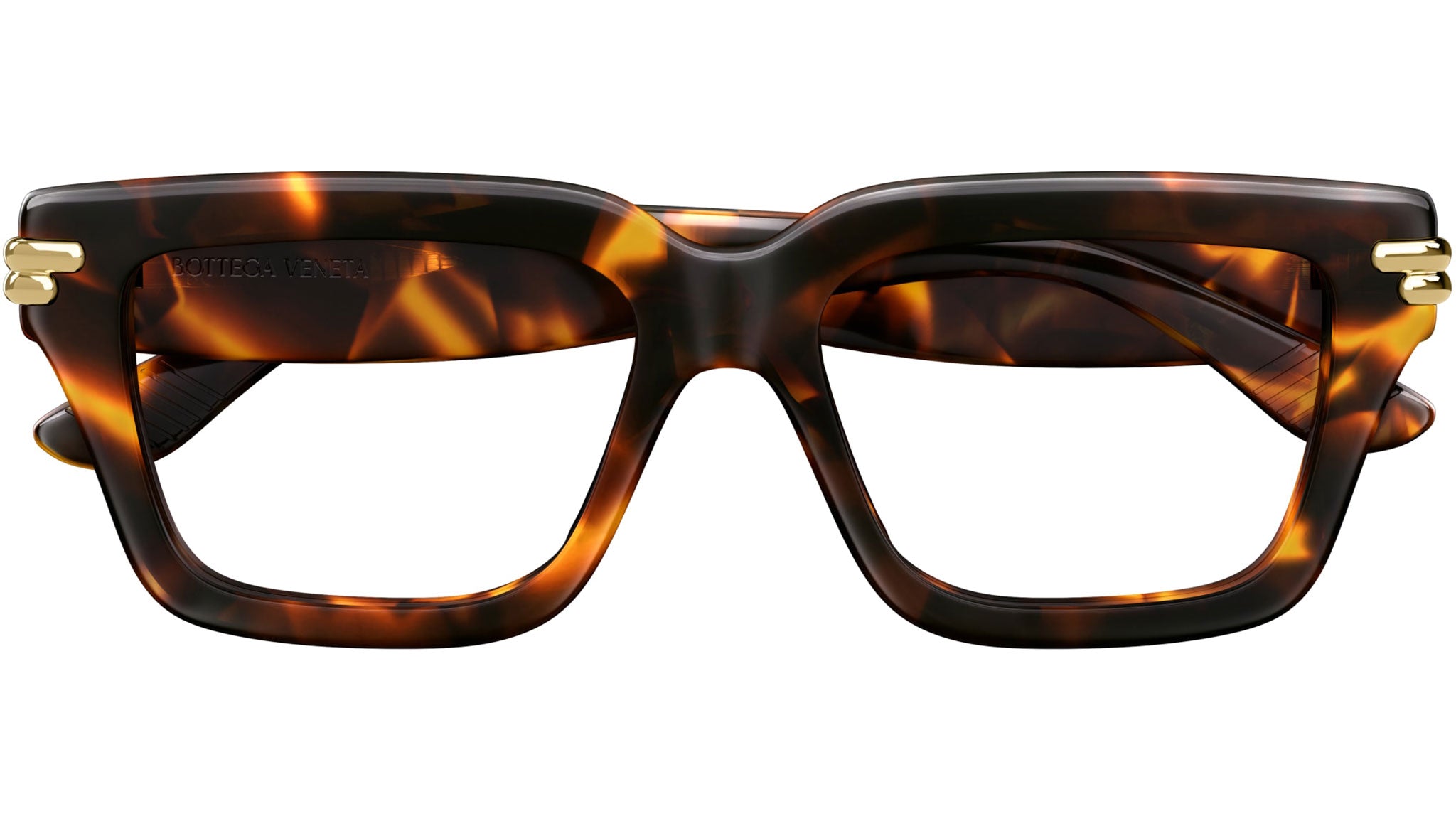 Occhiali da vista BOTTEGA VENETA BV1324O Shiny macro squared spotted havana