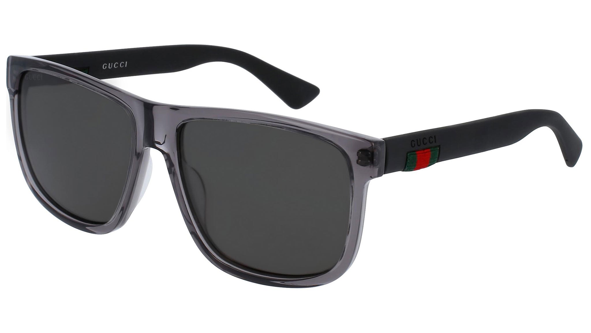 Occhiali da sole GUCCI GG0010S Shiny transparent grey