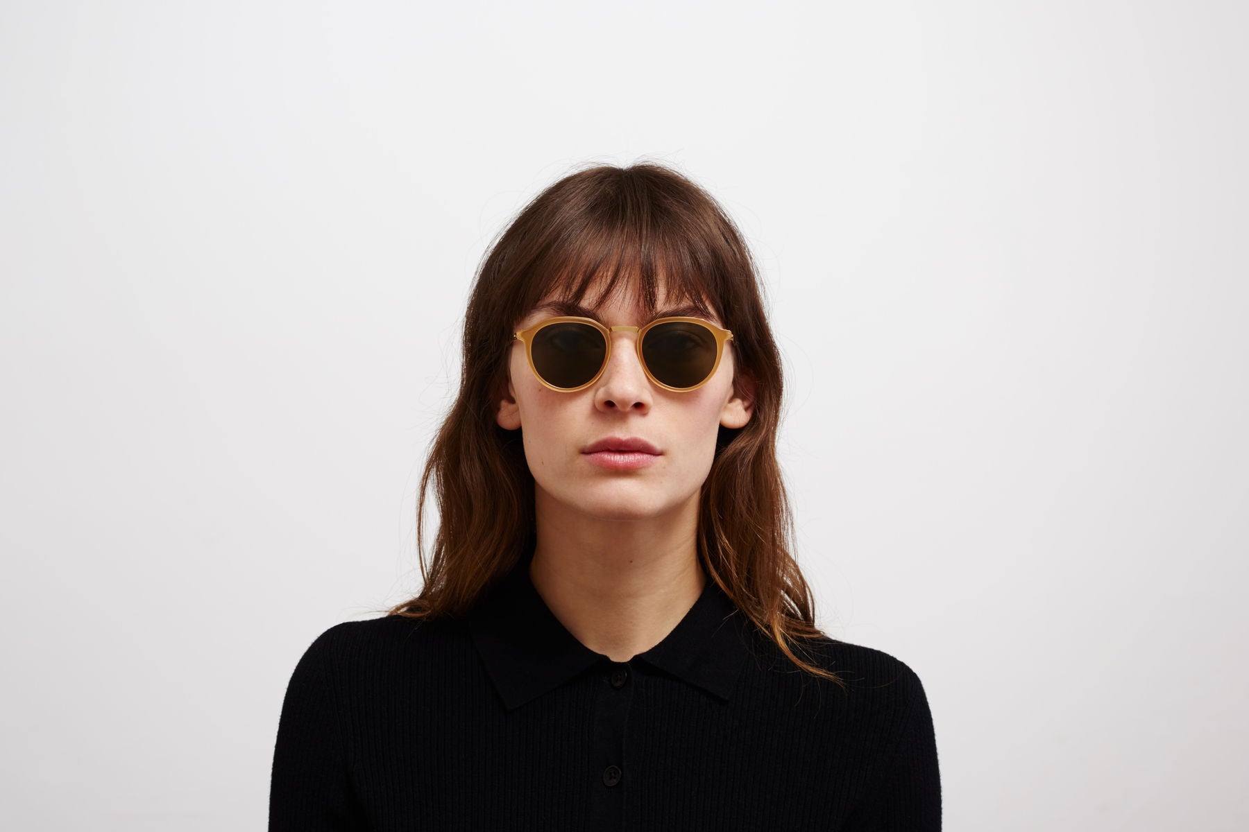 Occhiali da sole MYKITA PAULSON Glossy Gold Brown Dark Bro