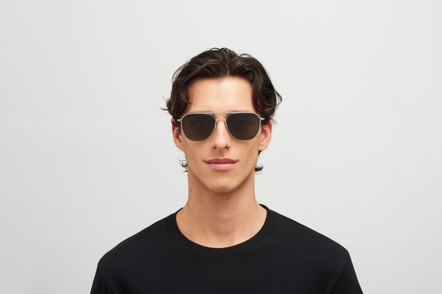 Occhiali da sole MYKITA AMOS Shiny Silver