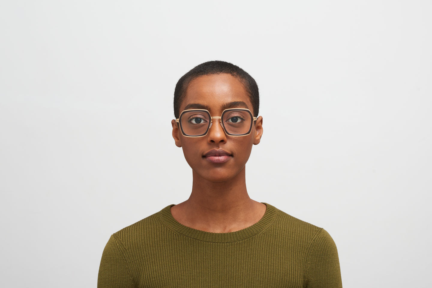 Occhiali da vista MYKITA DELFINA Champagne Gold Clear Ash