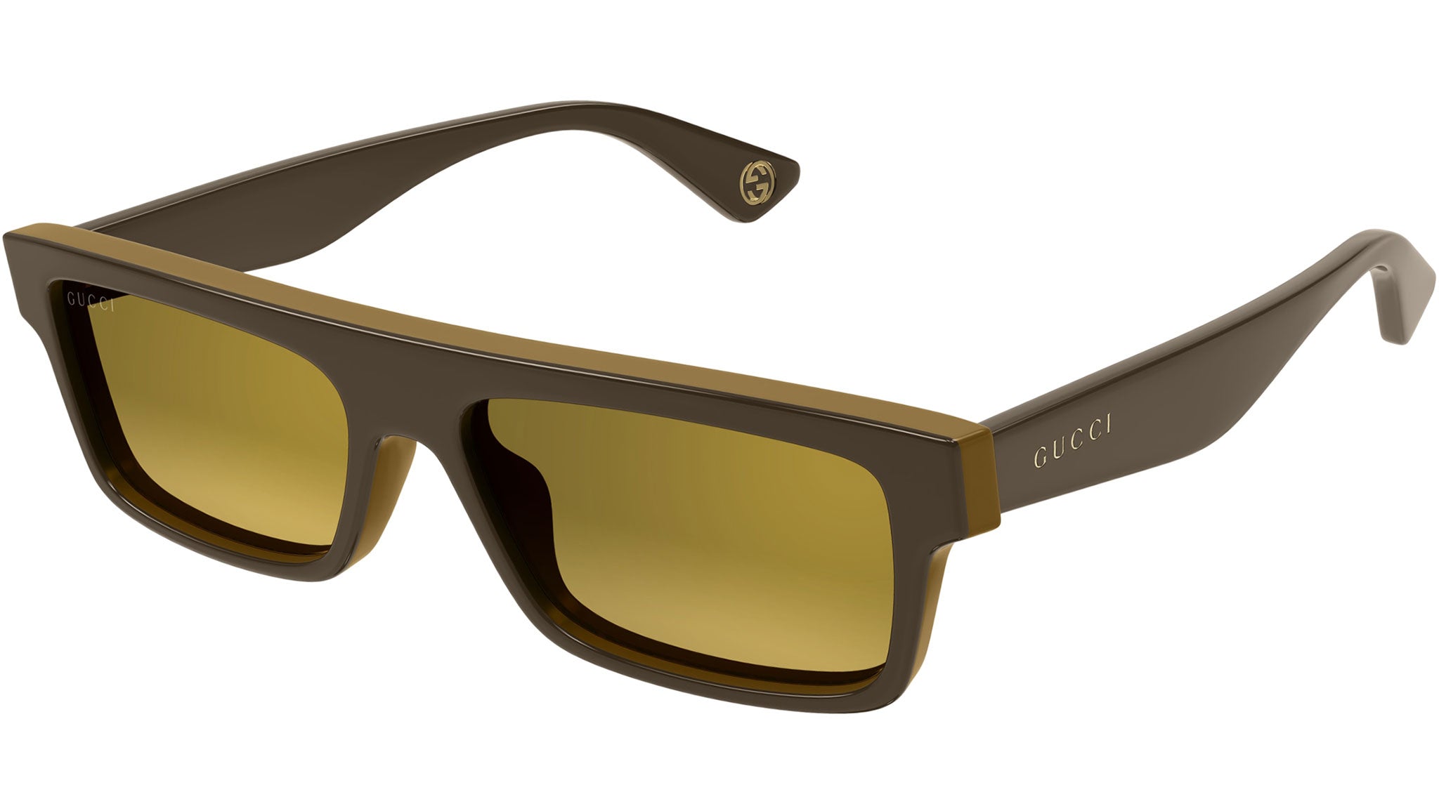 Occhiali da sole GUCCI GG1616S Shiny solid bilayer brown beige