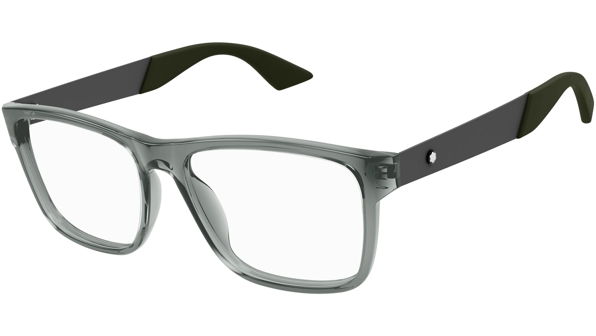 Occhiali da vista MONTBLANC MB0300O Shiny transparent grey