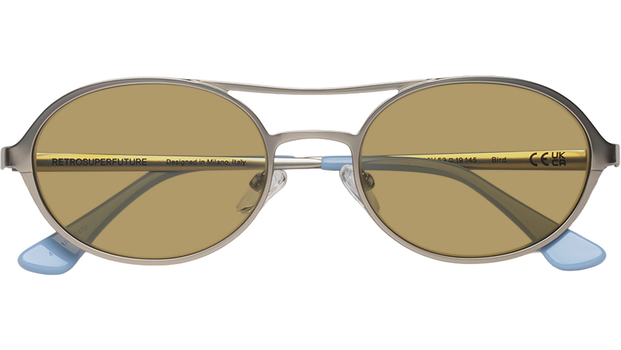 Occhiali da sole RETROSUPERFUTURE Bird Silver