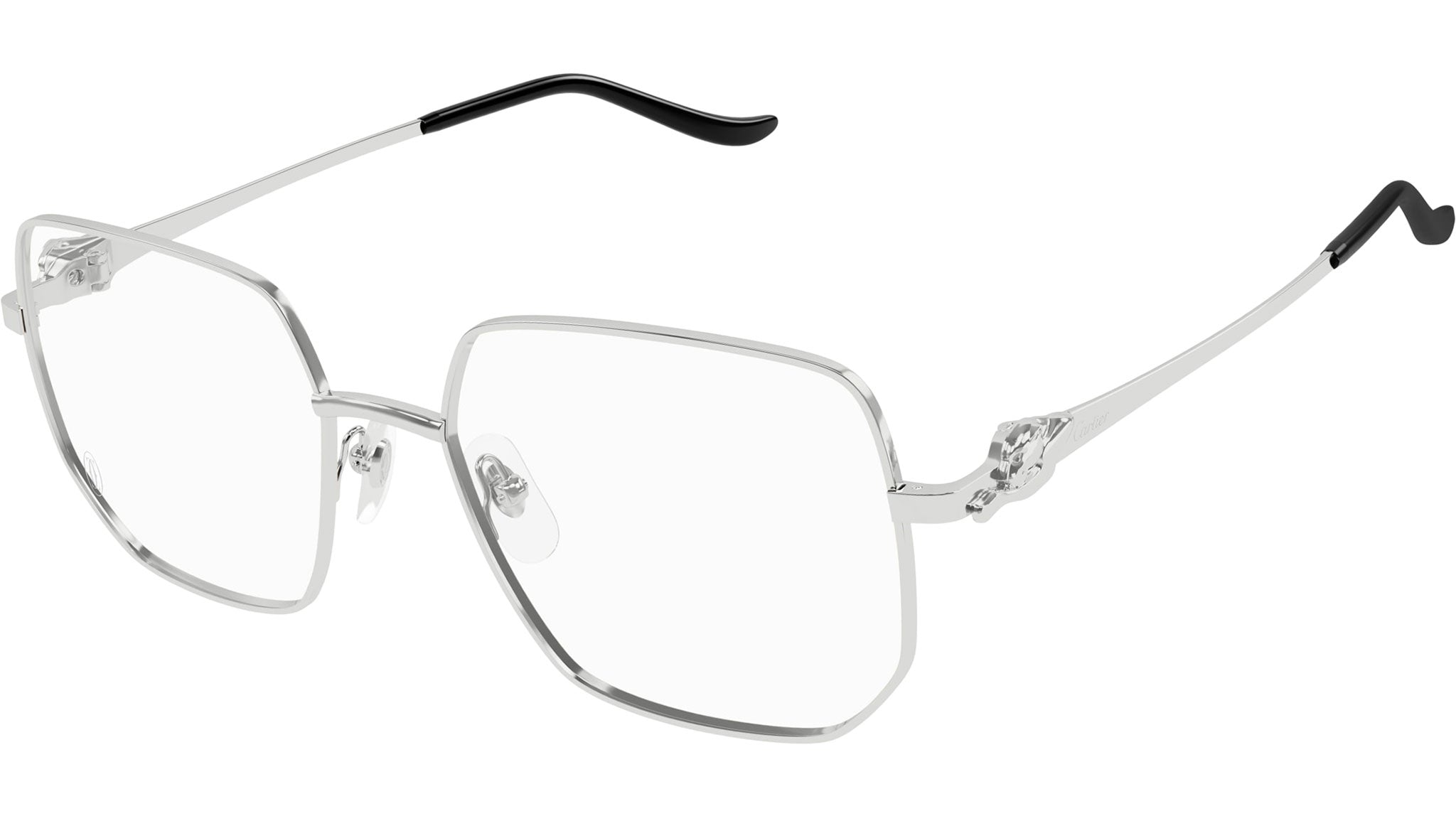 Occhiali da vista CARTIER CT0568O Smooth platinum finish