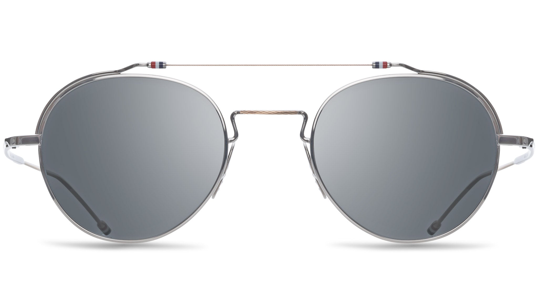 Occhiali THOM BROWNE TBS Silver and white gold