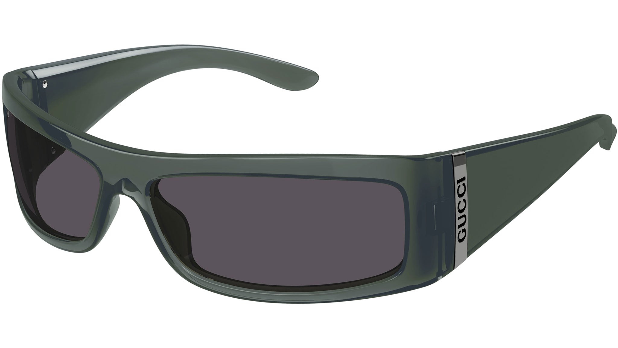 Occhiali da sole GUCCI GG1492S Shiny transparent olive green