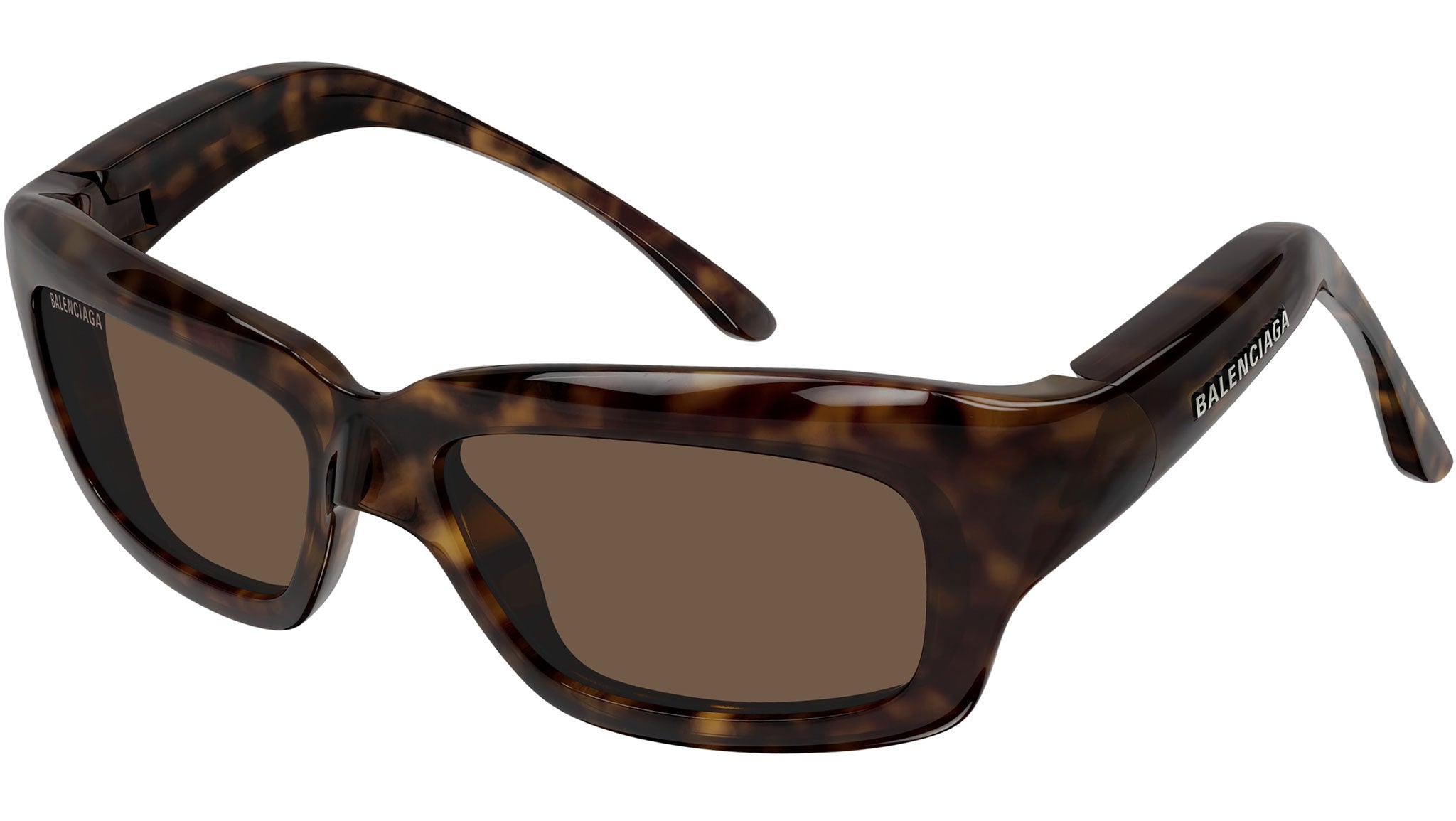 Occhiali da sole BALENCIAGA BB0385S Shiny dark havana