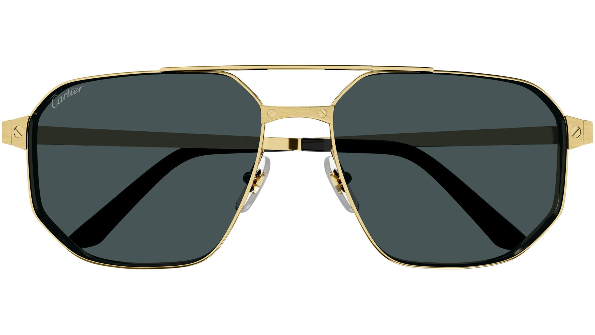 Occhiali da sole CARTIER CT0462S Smooth brushed golden finish