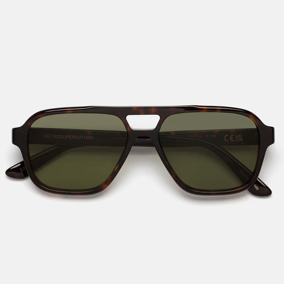 RetroSuperFuture Occhiali da Sole IBEN ZJC Maneval Havana Marrone/Verde Unisex
