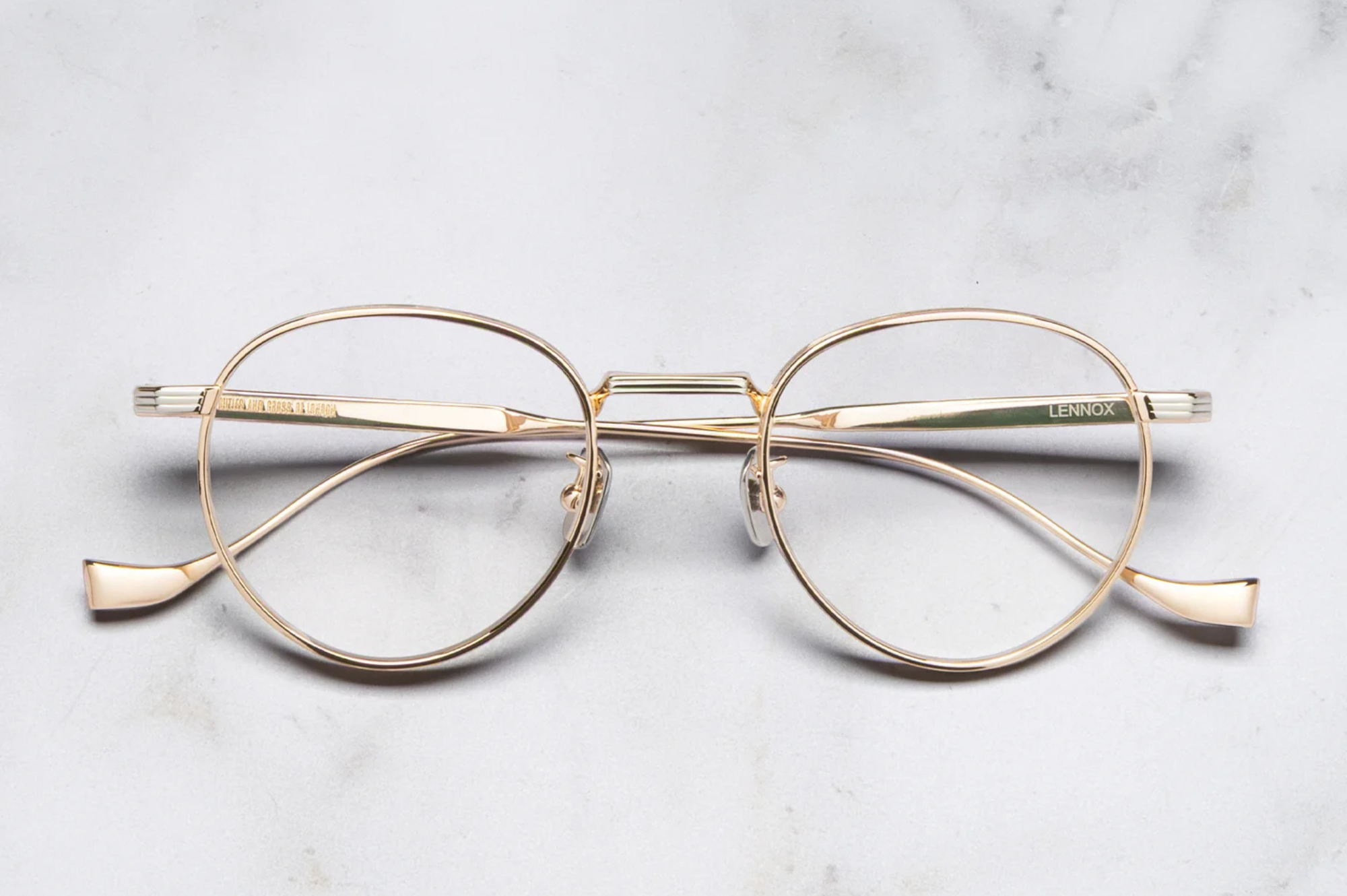 Occhiali da vista Cutler And Gross Lennox 1428 Pink Gold Silver
