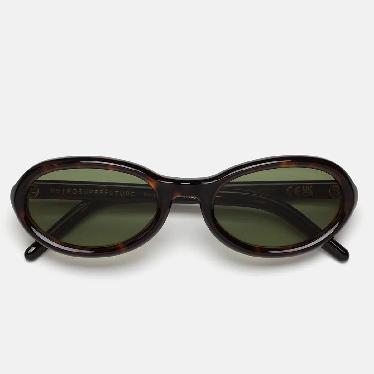 RetroSuperFuture Occhiali da Sole IM85 4OK Cherry Havana Marrone/Verde Unisex