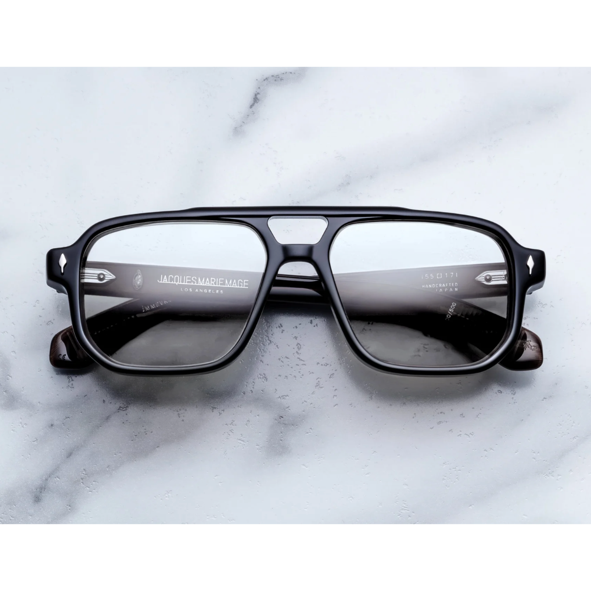 Jacques Marie Mage Occhiali da Vista Evans Velaurs Nero/Trasparentr Unisex