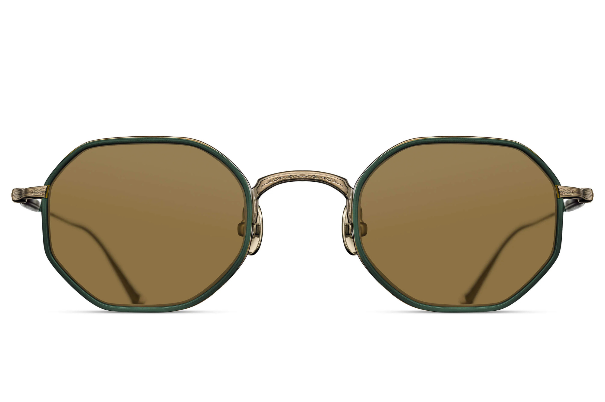 Occhiali da sole MATSUDA M3086-I Antique Gold - Bottle Green