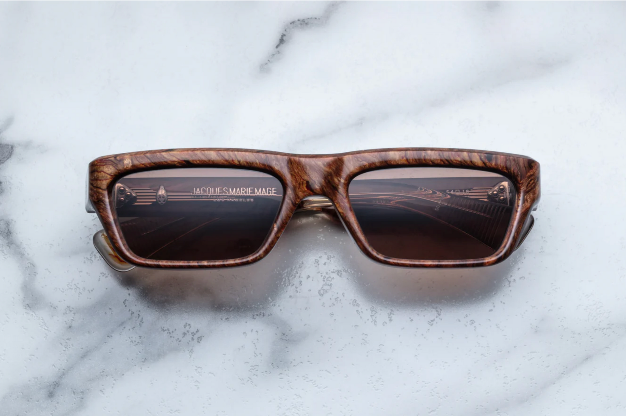 Occhiali da sole Jacques Marie Mage Rush Burlwood