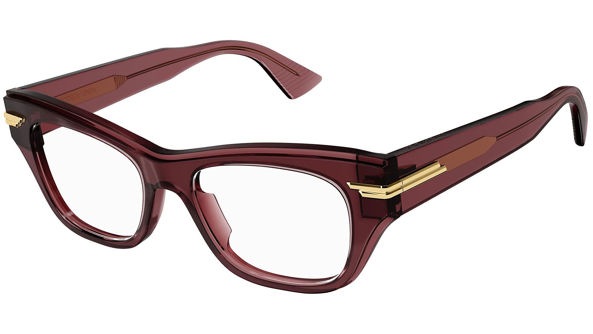 Occhiali da vista BOTTEGA VENETA BV1152O Shiny transparent burgundy