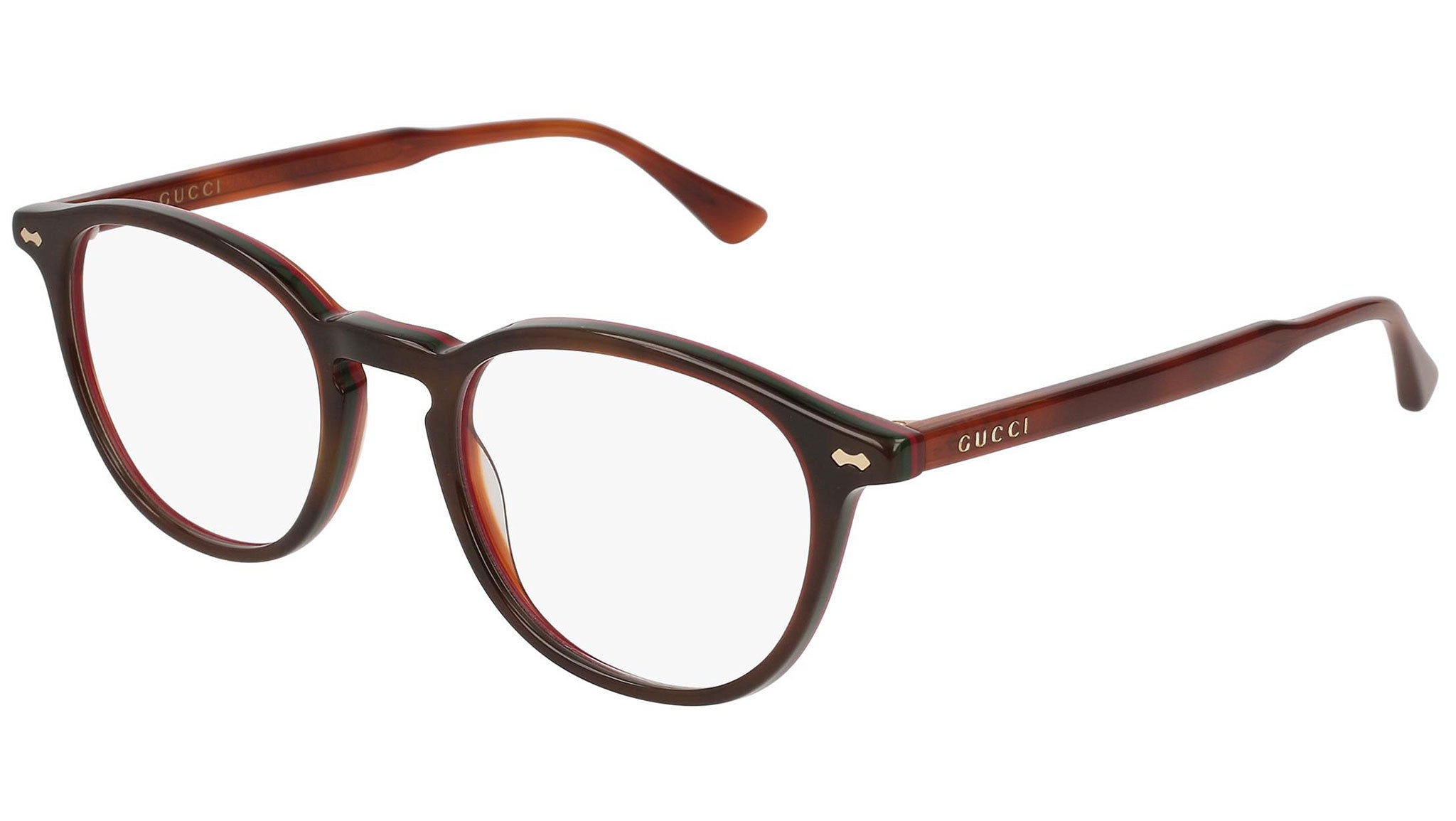 Occhiali GUCCI GG0187O Shiny havana green red havana