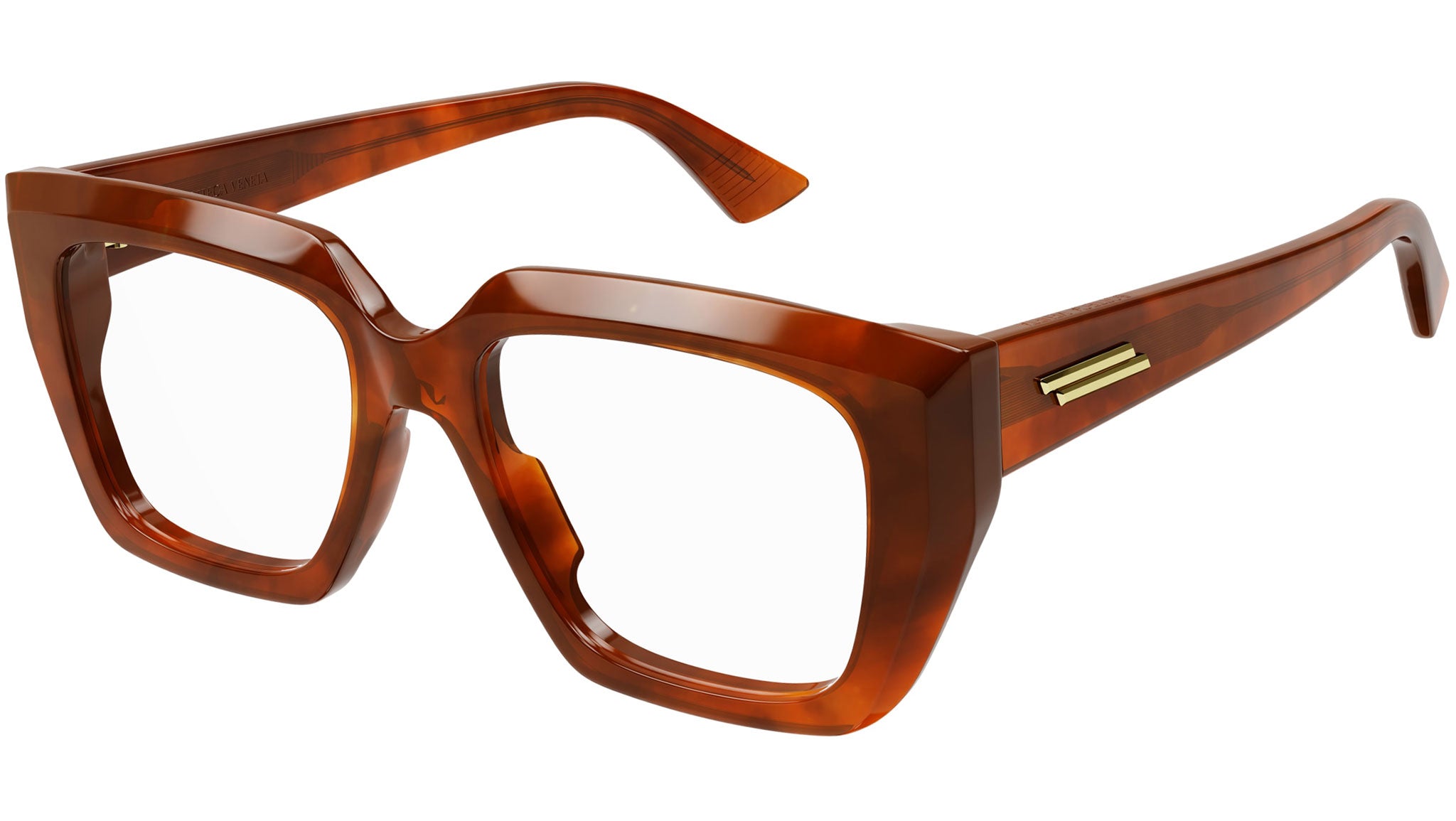 Occhiali da vista BOTTEGA VENETA BV1032O Shiny reddish havana