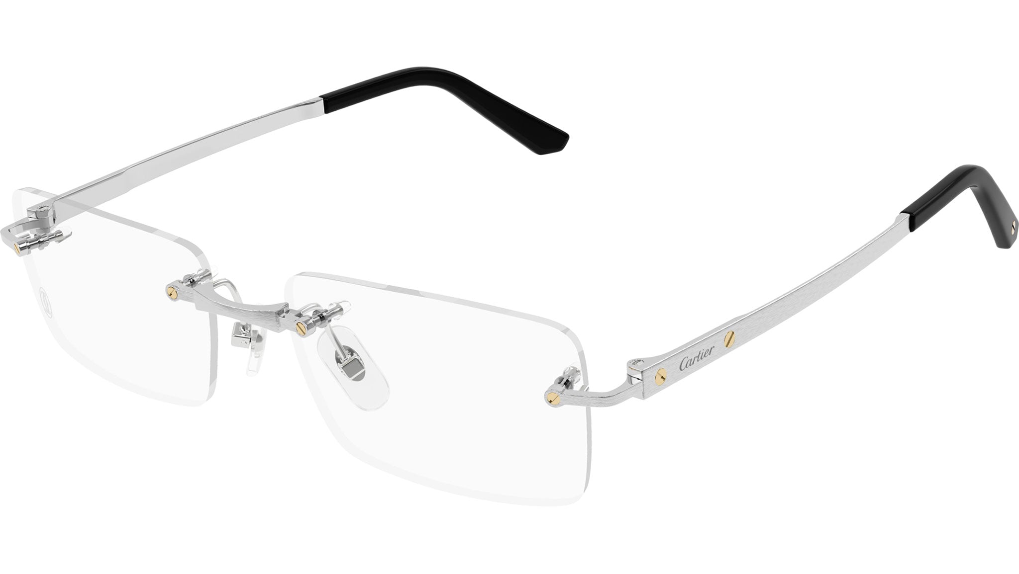 Occhiali da vista CARTIER CT0511O Brushed and smooth platinum finish