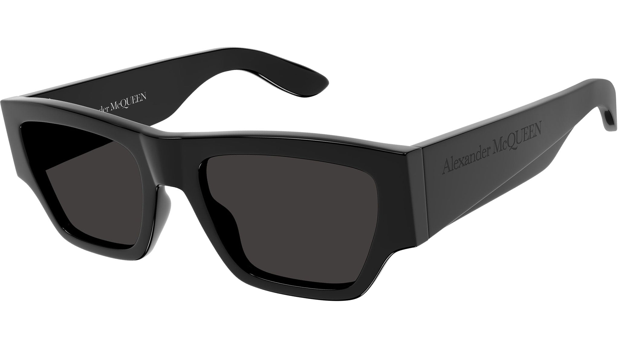 Occhiali da sole ALEXANDER MCQUEEN AM0393S Shiny solid black