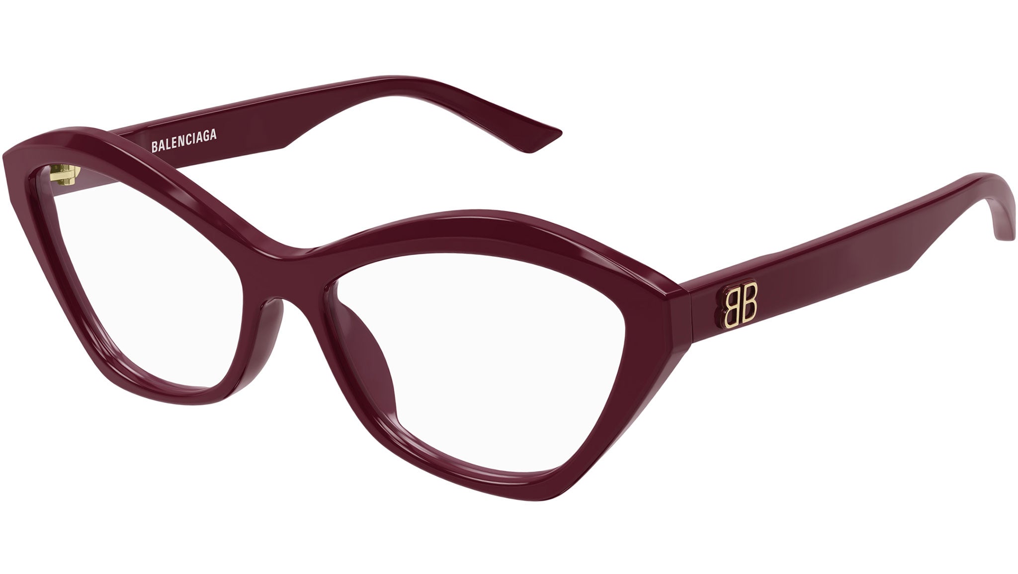 Occhiali da vista BALENCIAGA BB0341O Shiny solid burgundy