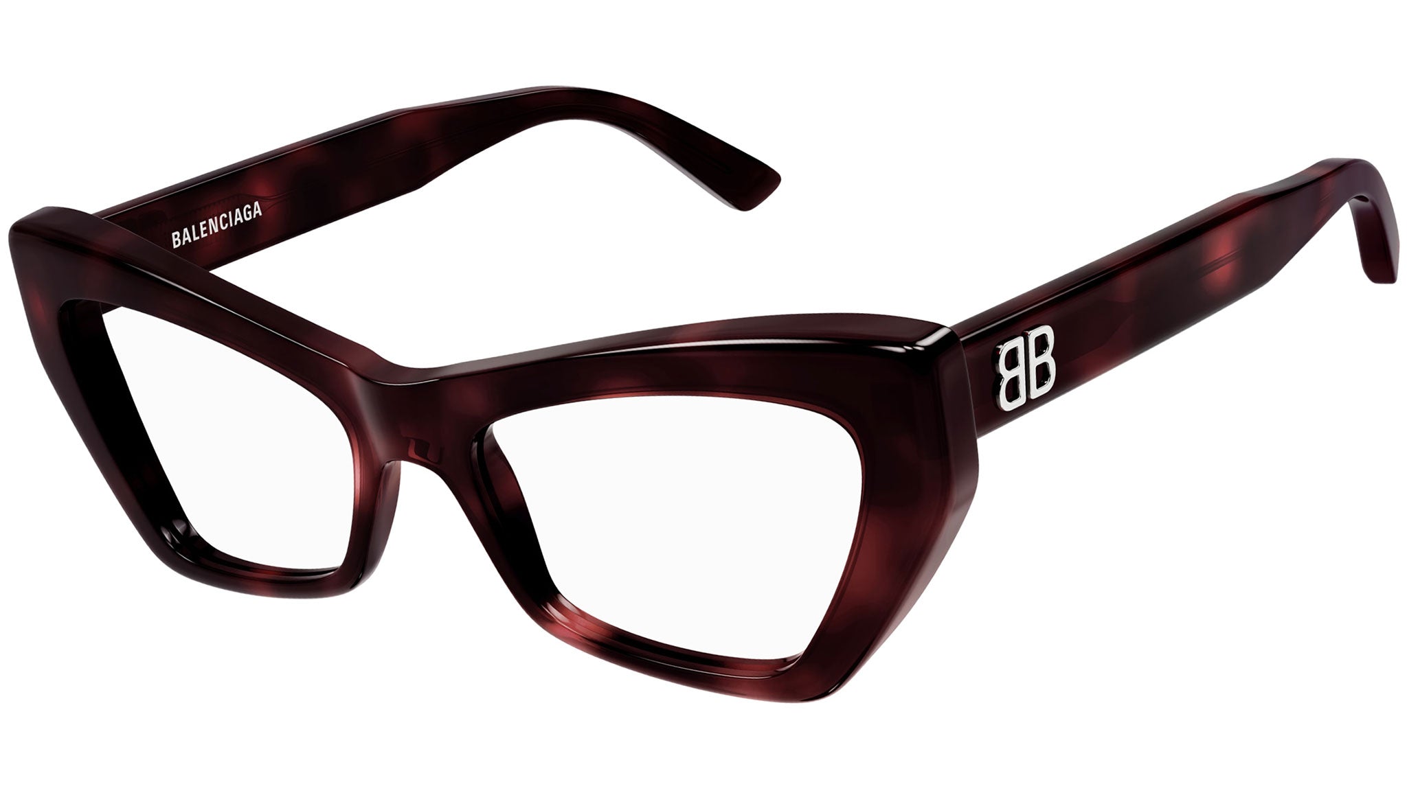 Occhiali da vista BALENCIAGA BB0296O Shiny dark havana