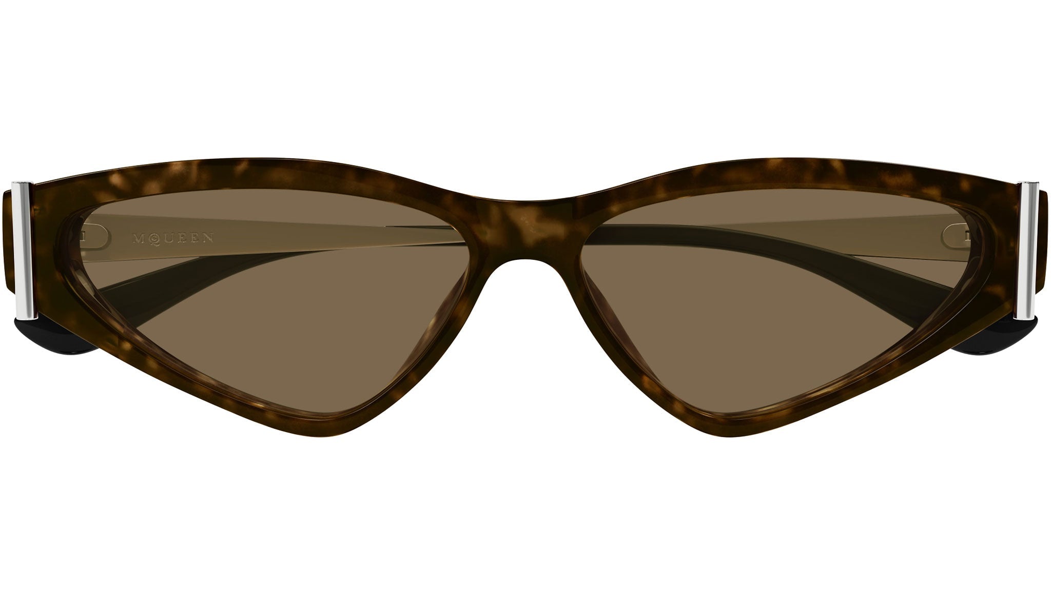 Occhiali da sole ALEXANDER MCQUEEN AM0493S Shiny dark havana