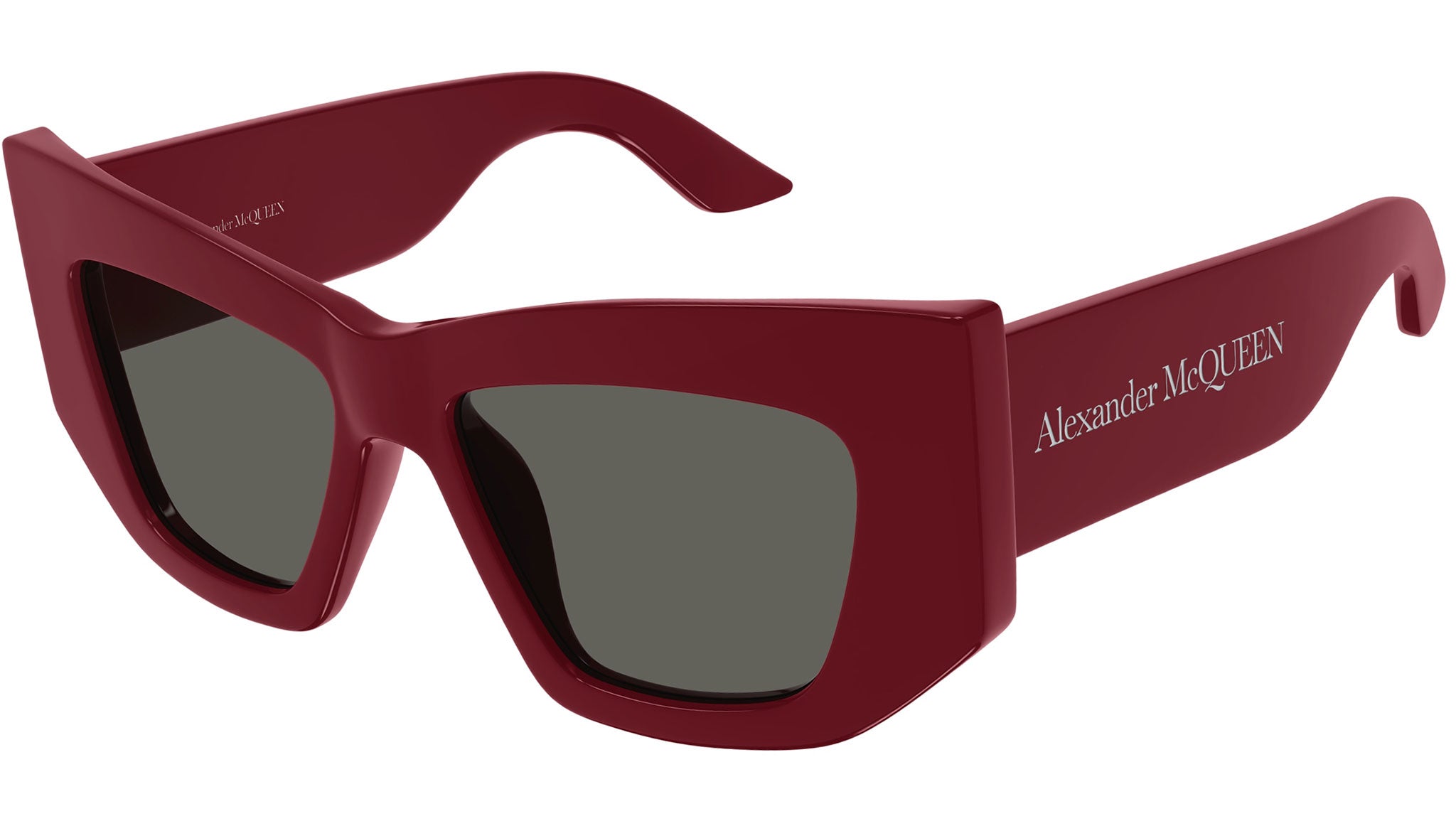 Occhiali da sole ALEXANDER MCQUEEN AM0448S Shiny solid red