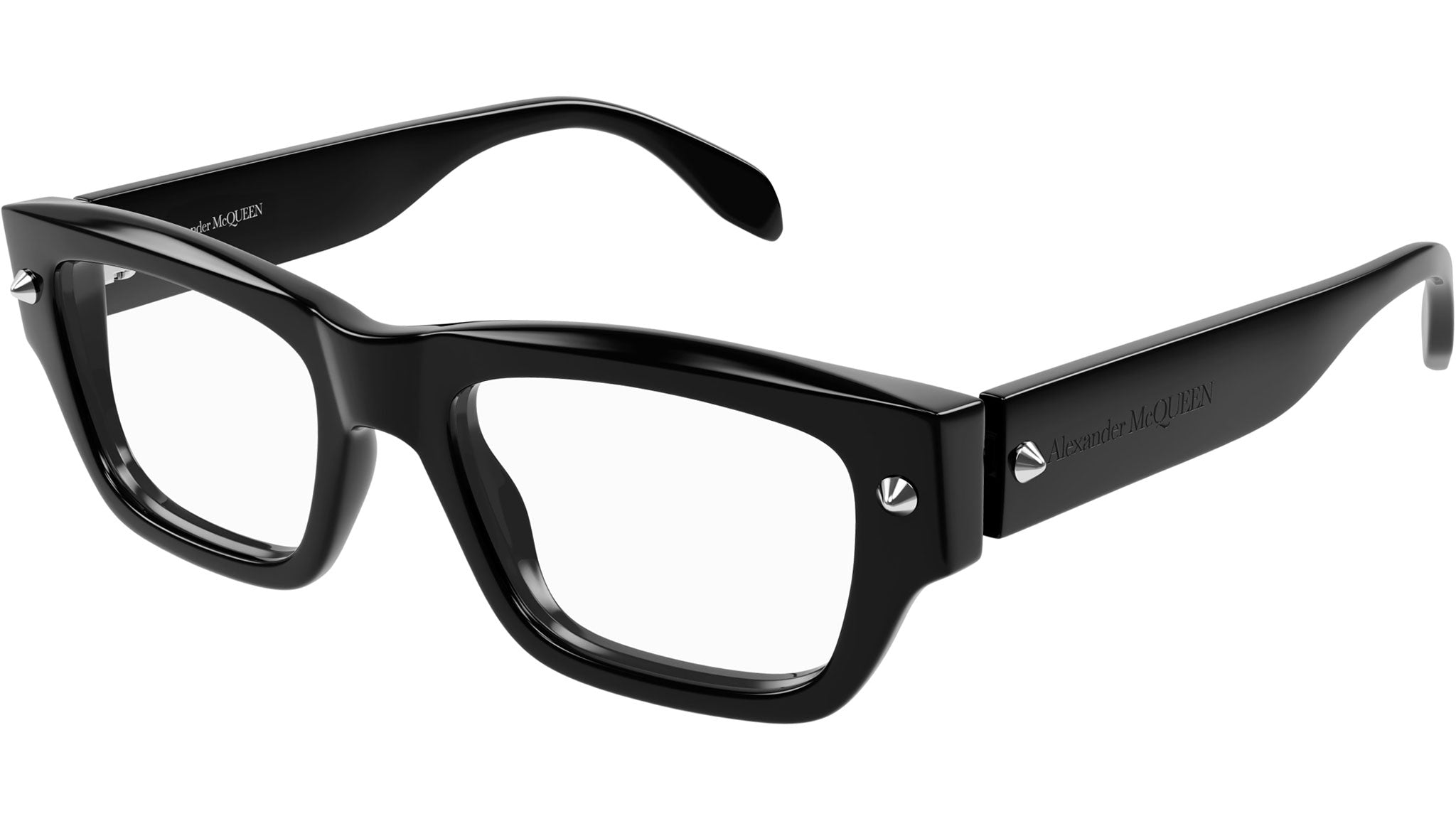 Occhiali da vista ALEXANDER MCQUEEN AM0428O Shiny solid black with silver studs