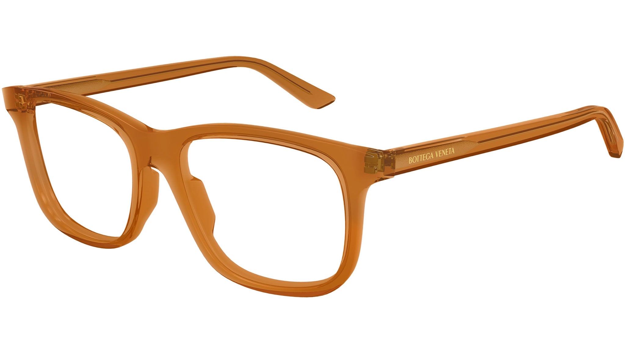 Occhiali da vista BOTTEGA VENETA BV1316O Shiny transparent amber