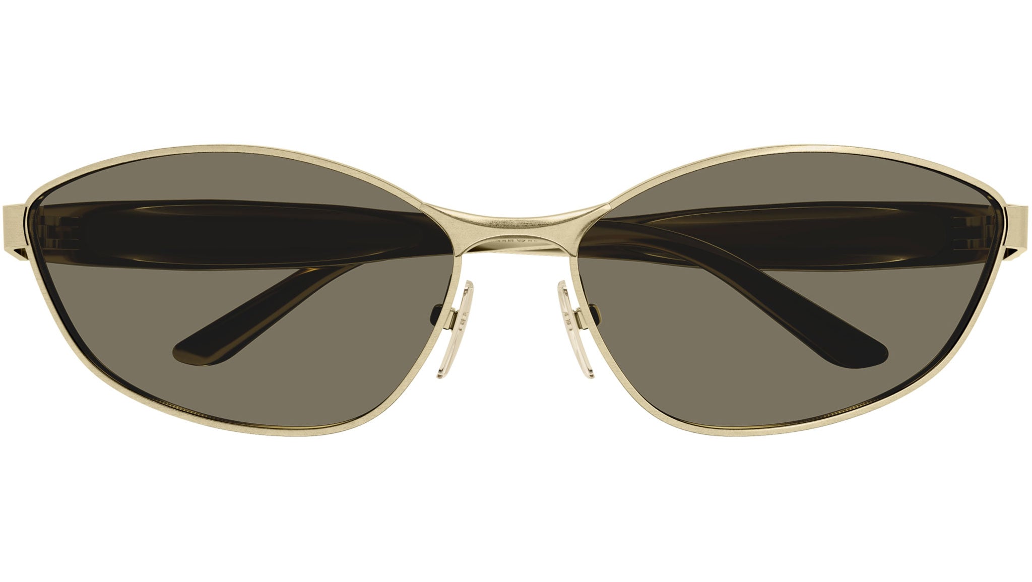 Occhiali da sole BALENCIAGA BB0356S Shiny horizontal brushed light gold