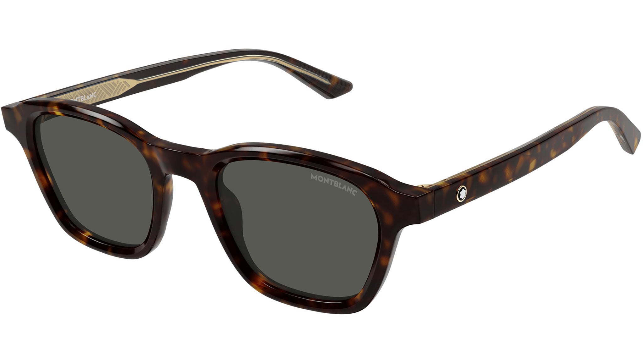 Occhiali da sole MONTBLANC MB0384S Shiny dark havana