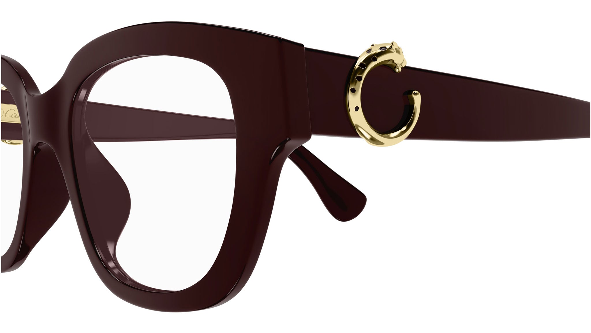 Occhiali da vista CARTIER CT0566O Shiny solid dark wine red