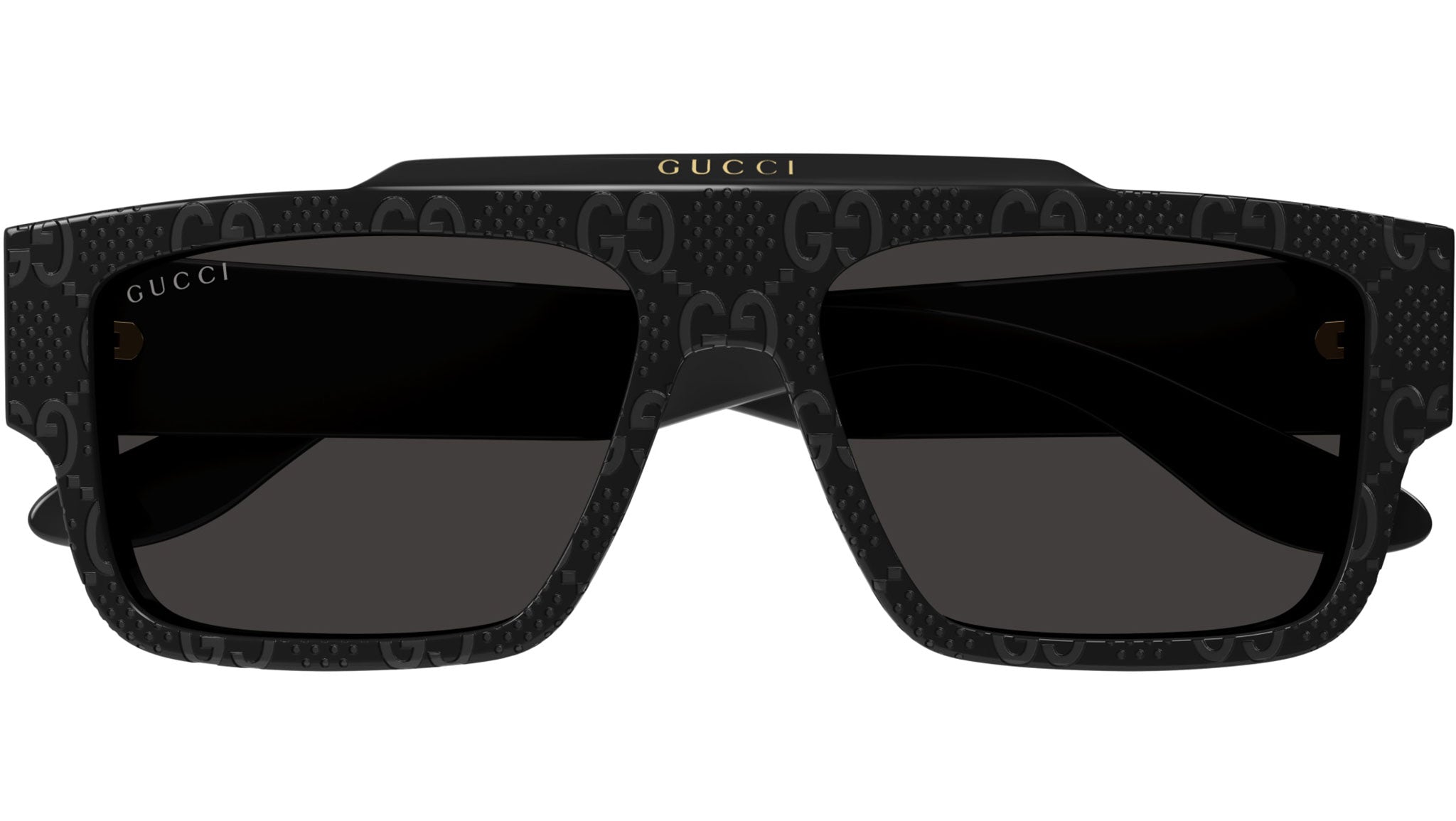 Occhiali da sole GUCCI GG1460S Shiny solid black guccissima pattern