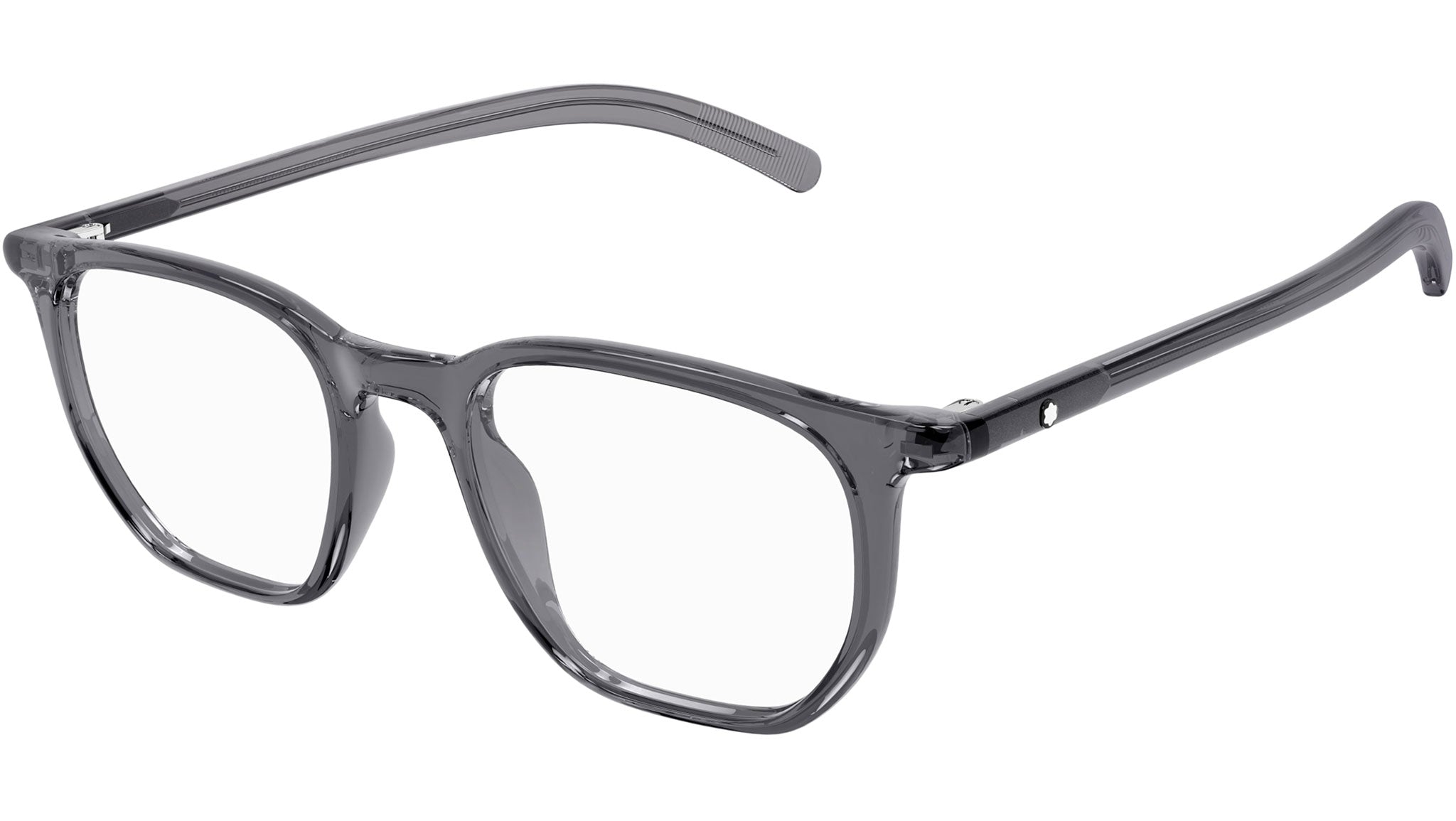 Occhiali da vista MONTBLANC MB0349O Shiny transparent grey