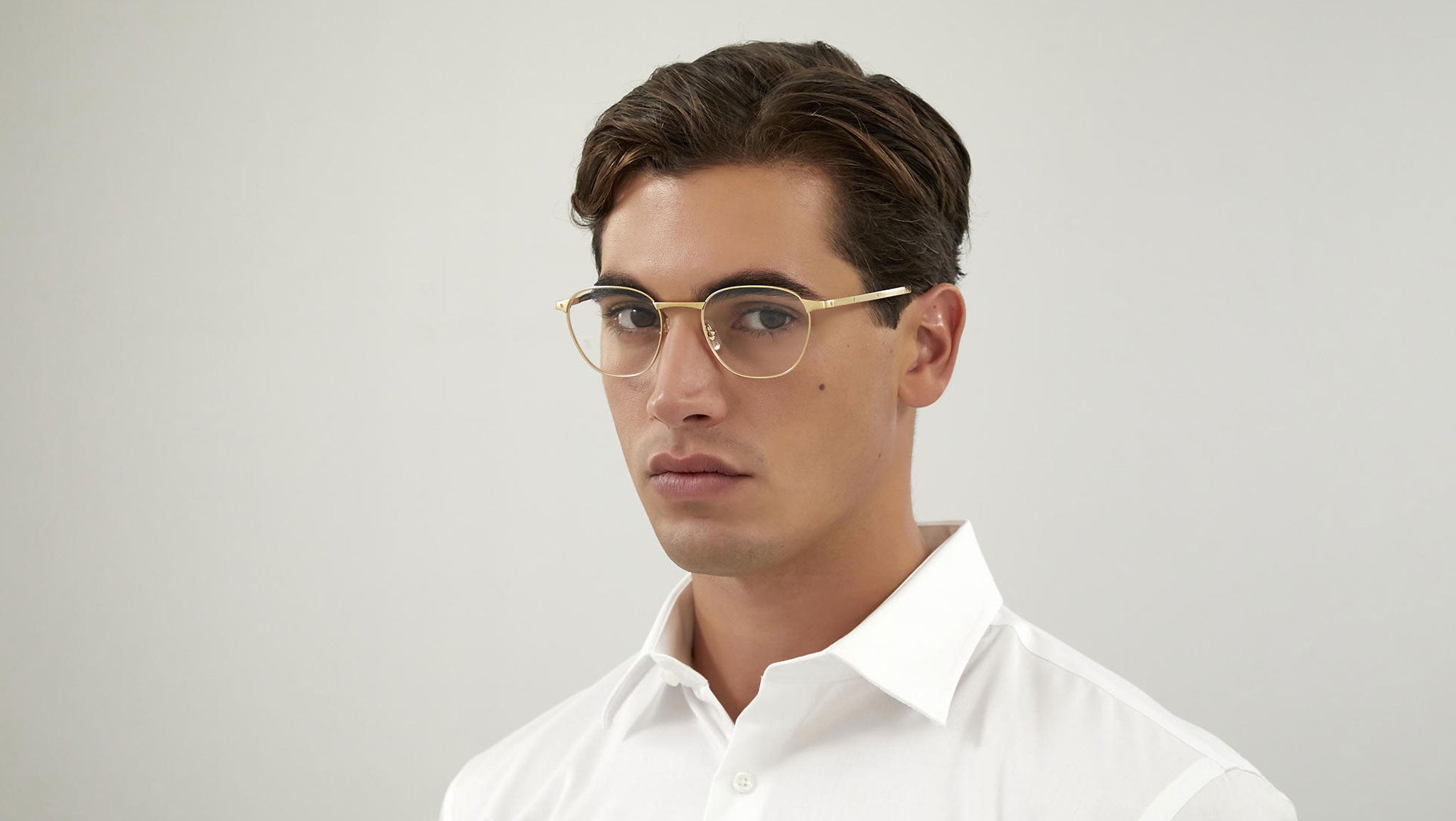 Occhiali da vista CARTIER CT0337O Smooth and brushed golden finish