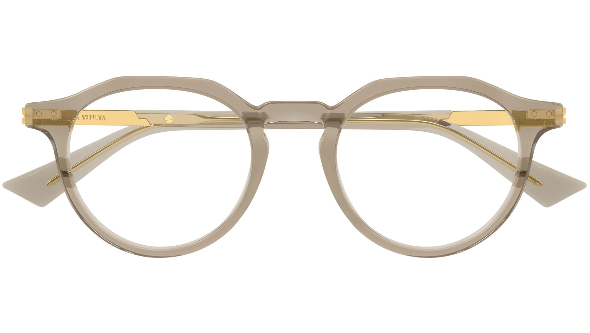 Occhiali da vista BOTTEGA VENETA BV1263O Shiny transparent brown